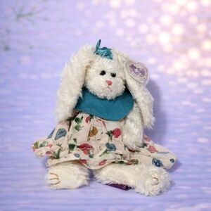 Bloom Ty White Stuffed Bunny
